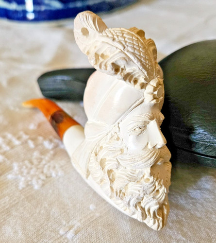 Ancienne pipe tete ottoman - ancienne,