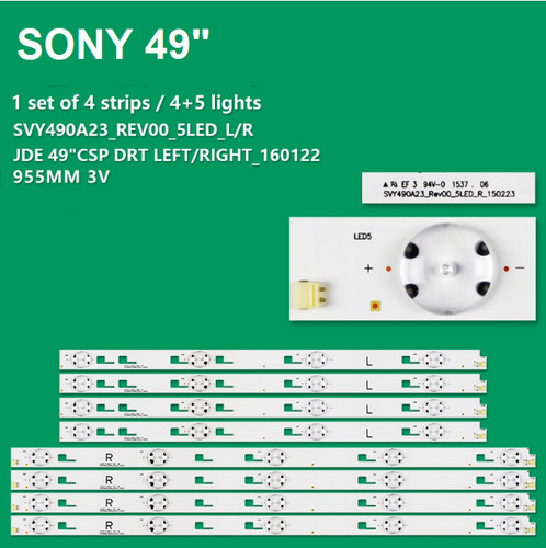 Kit barre strip led sony - 8,