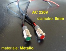 Spia indicatore led rosso