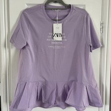 T-shirt Zara lilla taglia
