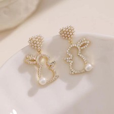 Orecchini Ago Perle e Coniglio