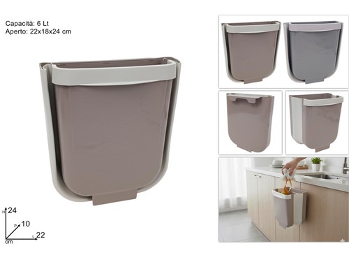 Cestino pattumiera 6lt