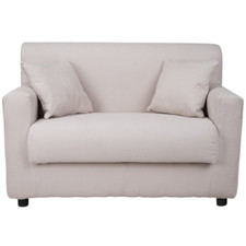 Divano 2 posti Beige - tessuto