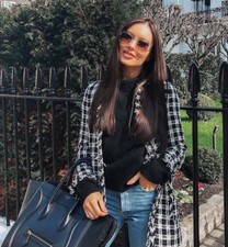 Giacca Lunga In Tweed Boucle