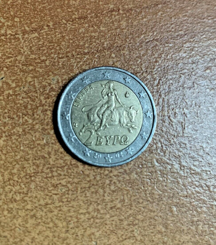 Euro moneta grecia 2002 - moneta,