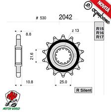 PIGNONE IN ACCIAIO SILENT OGNIBENE 16 DENTI YAMAHA YZF 600 R6 R46 2003 2004 2005