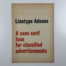 Linotype Adsans – sans serif