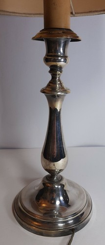 Lampada tavolo argentata - lampada,