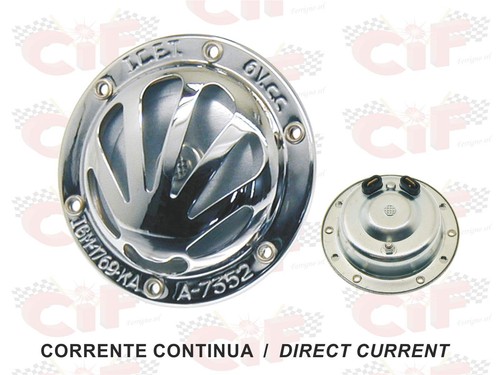 Clacson cromato vespa - cromato, 6v-c.c.