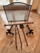 Set Camino Completo Di Ottima Qualità In Ferro Battuto