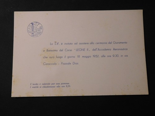 Invito giuramento corso leone - invito,