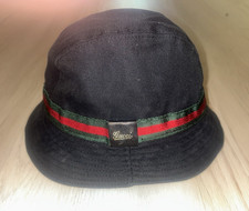 Gucci Black Bucket Hat Green