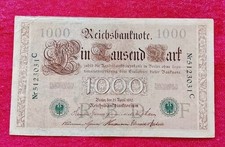 Banconota Germania 1.000 Mark 1910 - 7 cifre verde - pick#45 - Bella