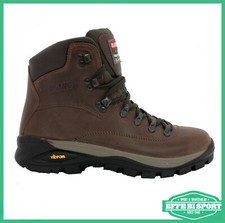 Scarponi da trekking uomo in cuoio montagna camminata caccia suola vibram