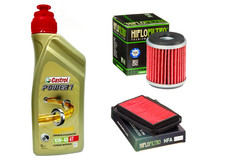 KIT/TAGLIANDO Yamaha WR 125 X 2009/2016 CASTROL  POWER 1 10W40 FILTRO OLIO ARIA