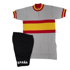 COMPLETINO SPAGNA AI MONDIALI Ciclismo Vintage Cycle Bike Jersey Made in Italy