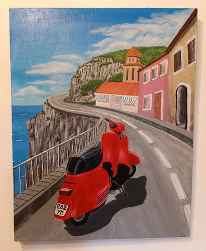 Quadro moderno dipinto - , a