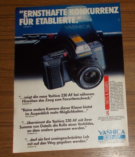 Rara pubblicità yashica - pubblicità,