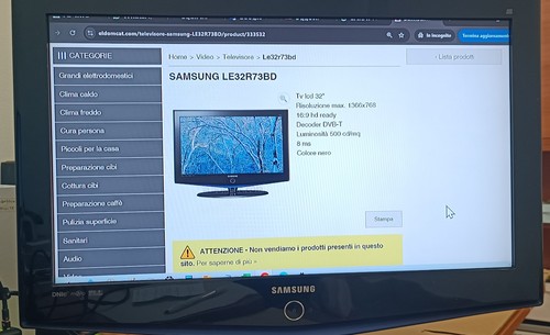 Monitor samsung pollici - tv,