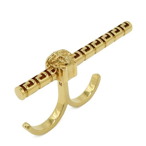 Anello doppio versace - versace, medusa