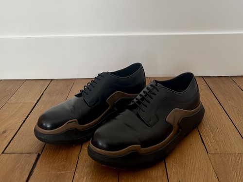 Prada men black leather - men's,