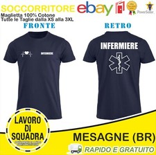 MAGLIETTA T SHIRT INFERMIERE 118 stampa Bianca