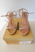 Sandali con tacco in pelle