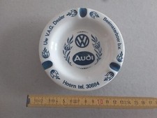 AUDI  WOLKSWAGEN  POSACENERE IN CERAMICA DELFTS HOLLAND  ANNI '60 DIAMETRO 14 CM