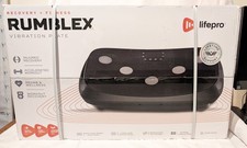 LifePro - Rumblex Macchina per esercizi con piastra vibrante 4D - Nero - NUOVO