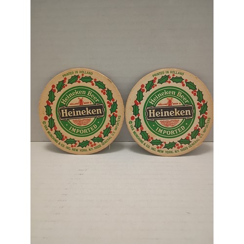 Vintage heineken beer - heineken, coasters
