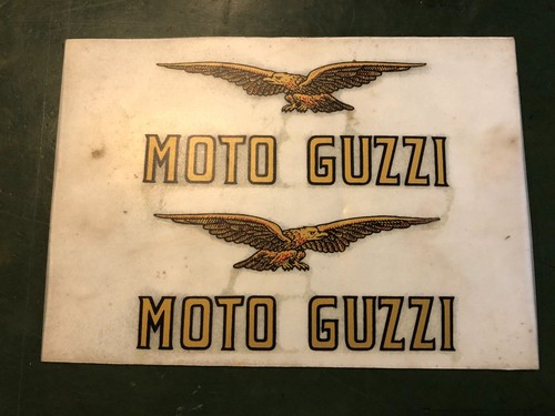 Decalcomania moto guzzi oro - moto,