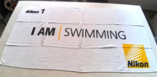 asciugamano telo mare nikon collector spugna di cotone 70X134  NUOVO