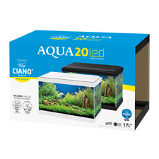Ciano Aqua 20 Light Led Acquario Led 17Litri 40x24,8x20h bianco o nero