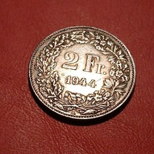 Svizzera Moneta 2 Franco 1944