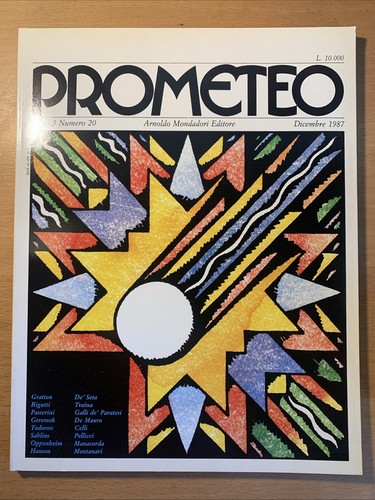 Prometeo anno numero - prometeo,