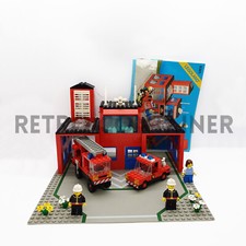 Lego Vintage 100% Complete Set 6385 - Fire House I - Vintage Town (1985)