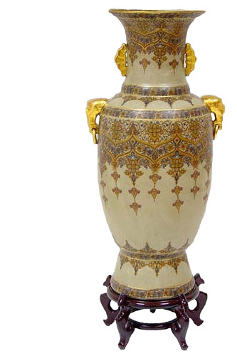 Vaso cinese tavolo terra - vaso, da
