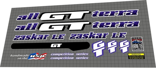 Set decalcomanie zaskar le - gt,