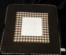 No.5/Initial Pillow B Handmade