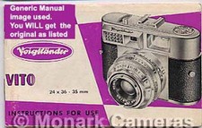Voigtlander Dynamatic Camera Instruction Book, More User Guide Manuals Listed