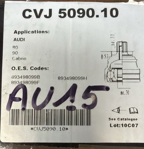 Giunto omocinetico audi - giunto,