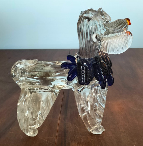Scultura cane vetro - vetro, di