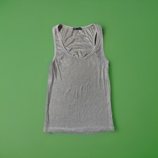Zara S-Top Oro, donna Silver Elastico  a Costine