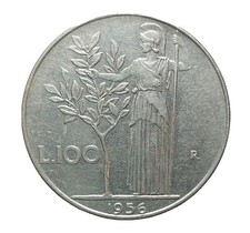 Moneta Italia 100 Lire 1956