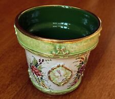 VASO GIALLETTI V.G "DERUTA" -CERAMICA MAIOLICA-DECORATO A MANO- VINTAGE ANNI '70
