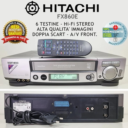 Videoregistratore vhs hitachi - videoregistratore,