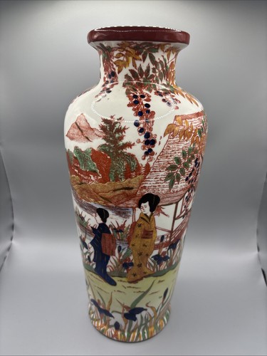 Grande vaso giapponese satsuma - vaso,
