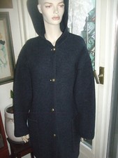 CAPPOTTO GIACCA TRACHTEN LODEN GIESSWEIN PURA LANA COTTA CAPPUCCIO BLU 50/52