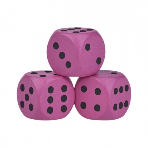 Cubetti legno 30mm - 30mm, rosa