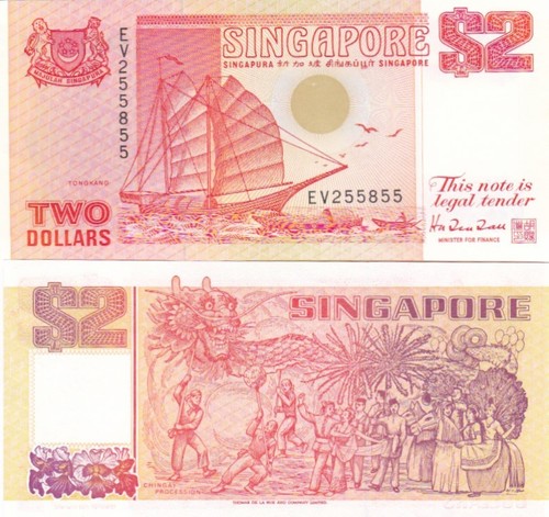 Singapore banconota dollari - singapore, 2